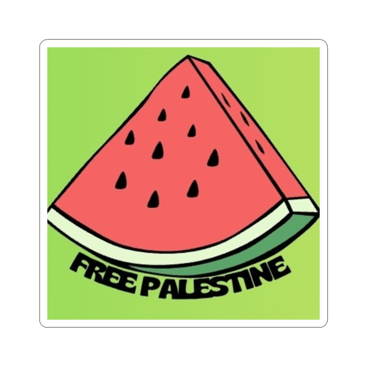 Free Palestine Watermelon Sticker